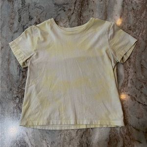 ME to WE yellow tie dye crop top. Size S-M.